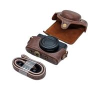 CAZSTYK Housse de protection multifonction en cuir PU rétro pour appareil photo numérique dédié avec trépieds, fixation et fermeture