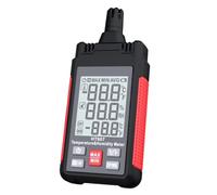 CAZSTYK Hygromètre numérique précis avec rétroéclairage LCD - Température et humidité - Maintien des données - Pour intérieur et extérieur