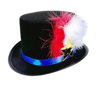 CAZSTYK Independences Day Chapeau de fête gentleman Chapeau de soirée feutré pour homme pour événements et fêtes à thème Polyvalent