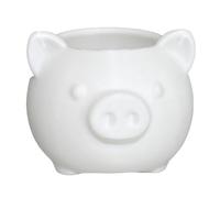 CAZSTYK Joli pot de fleurs décoratif en forme de cochon de dessin animé - Petit pot de fleurs à thème unique pour cultiver des plantes grasses miniatures en forme de tête de dessin animé