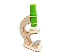 CAZSTYK Jouet d ' activité Scientifique avec Forme de Microscope en Bois | Projet d ' assemblage pour le jeu d ' observation, les cours à domicile et l ' apprentissage en groupe, utilisation