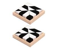 CAZSTYK Jouet de Bloc caché Jouet de Bloc de Construction caché, 2 Boxes | Formation à la capacité de réflexion Développement du cerveau préscolaire pour les