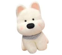 CAZSTYK Jouet en Peluche Doux pour Chien Westie Highlands, White 45CM | Chien en peluche doux et délicat avec des détails réalistes pour les amoureux des animaux et les amateurs de jouets