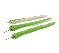 CAZSTYK Jouet interactif en peluche serpent pour chien et chat avec herbe à chat à l'intérieur en velours côtelé 36 cm de long