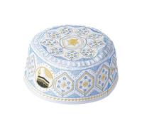 CAZSTYK Kippah Couverture souple réglable pour bébé Motif tête de mort Idéal pour les réunions de famille et les prières Casquette Kufi brodée légère pour cérémonies religieuses et usage quotidien