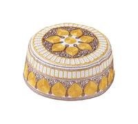 CAZSTYK Kippah Couverture souple réglable pour bébé Motif tête de mort Idéal pour les réunions de famille et les prières Casquette Kufi brodée légère pour cérémonies religieuses et usage quotidien