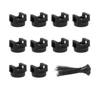 CAZSTYK Kit de gestion des fils, 10 clips et 20 attaches de liaison, fixation sécurisée des cordons sur panneaux métalliques pour clip automobile