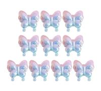 CAZSTYK Kit de perles en acrylique 10 pièces - Motif papillon - Perles dispersées - Accessoires de bijoux - Kit de perles en acrylique