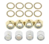 CAZSTYK Kit de réparation d'essieux pour longboards, skateboard, camion, rondelles d'écrou de roulement