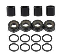 CAZSTYK Kit de réparation d'essieux pour longboards, skateboard, camion, rondelles d'écrou de roulement