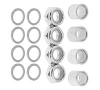 CAZSTYK Kit de réparation d'essieux pour longboards, skateboard, camion, rondelles d'écrou de roulement