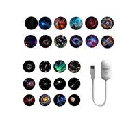CAZSTYK Lampe de nuit LED rotative à 360 degrés pour décoration murale ou plafond de chambre à coucher, lumière à insertion directe USB