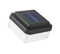 CAZSTYK Lampe solaire pour clôture - Étanche - LED - Pour allée, parterres de fleurs, bordures - Pilier LED durable