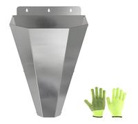 CAZSTYK Lot de 1 pointe de volaille en métal robuste avec gants de protection pour un traitement efficace sans cruauté Outil de manipulation de volaille