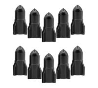 CAZSTYK Lot de 10 bouchons de valve de vélo résistants à la rouille - Construction en alliage d'aluminium - Design ergonomique et sécurisé - Serrage sécurisé pour pneus de vélo