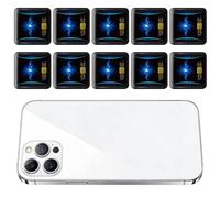 CAZSTYK Lot de 10 carrés de régulation de fréquence électromagnétique pour téléphones portables, routeurs WiFi et appareils électroniques ménagers