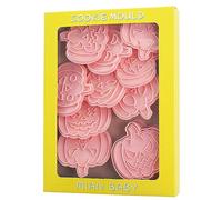 CAZSTYK Lot de 10 moules à biscuits d'Halloween 3D pressables en forme de tête de citrouille en relief pour décoration de fête d'Halloween