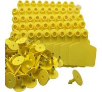 CAZSTYK Lot de 100 marqueurs d'oreilles d'animaux de la ferme pour moutons, cochons, ânes, identificateurs de suivi du bétail flexibles