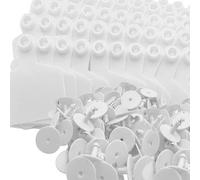 CAZSTYK Lot de 100 marqueurs d'oreilles d'animaux de la ferme pour moutons, cochons, ânes, identificateurs de suivi du bétail flexibles