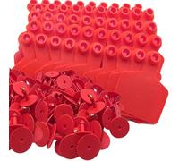 CAZSTYK Lot de 100 marqueurs d'oreilles d'animaux de la ferme pour moutons, cochons, ânes, identificateurs de suivi du bétail flexibles