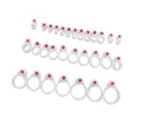 CAZSTYK Lot de 15 anneaux de guidage de ligne en silicone pour canne à pêche - Accessoires de pêche en plein air - Installation facile