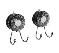 CAZSTYK Lot de 2 crochets à ventouse en métal pour murs lisses et fixations multi-usages