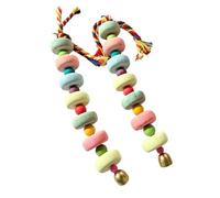 CAZSTYK Lot de 2 fournitures à mâcher pour petits animaux de compagnie avec pièces minérales enrichies et tons doux