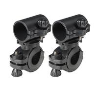 CAZSTYK Lot de 2 lampes torches à clip rotatif à 360 degrés pour vélo, support de lumière réglable, lampe de poche pour vélo