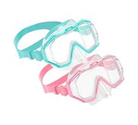 CAZSTYK Lot de 2 paires de lunettes de natation pour enfant avec sangle réglable pour lutter contre la buée