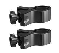 CAZSTYK Lot de 2 pinces réglables pour microphones de 32 à 68 mm de largeur - Universelles pour sèche-cheveux, lampe de poche et douilles à boule de 17 mm - Support de micro réglable