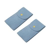 CAZSTYK Lot de 2 protections de montre en tissu et coussinet pour un rangement sûr de bijoux de voyage Sac de rangement en polaire
