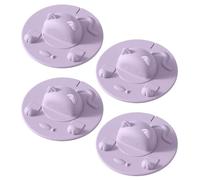 CAZSTYK Lot de 3/4 couvercles de tasse à café efficaces sur le thème des chats - Passe au lave-vaisselle - Matériaux en silicone robuste - Accessoires de cuisine - Support de téléphone