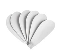 CAZSTYK Lot de 3/6 pièces alternatives en ABS blanc pour ventilateur à suspendre USB 5 V 3/6 - Lignes et fiables - Aiguiseur de ventilateur haute ventilation