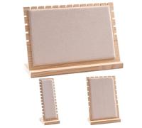 CAZSTYK Lot de 3 présentoirs en bois peu encombrant pour colliers et bracelets avec installation facile pour les zones compactes, One Size, Comme décrit