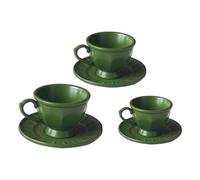 CAZSTYK Lot de 3 tasses à café miniatures anglaises en alliage pour maison de poupée