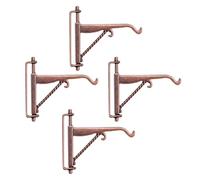 CAZSTYK Lot de 4 crochets muraux en métal pour maquette, maison de poupée, jardin, décoration de maison, accessoires de meubles