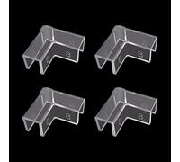 CAZSTYK Lot de 4 fixations d'angle universelles en PVC pour aquariums assurant une haute transparence, des configurations simples et un maintien sûr des protections d'angle d'aquarium