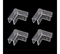 CAZSTYK Lot de 4 fixations d'angle universelles en PVC pour aquariums assurant une haute transparence, des configurations simples et un maintien sûr des protections d'angle d'aquarium