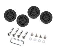 CAZSTYK Lot de 4 rouleaux de rechange pratiques pour valises, valises, faciles à installer, maniabilité à 360 degrés