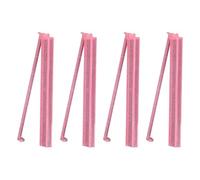 CAZSTYK Lot de 4 supports de mahjong en acrylique avec poussoir Style américain Accessoires pour jeux nocturnes