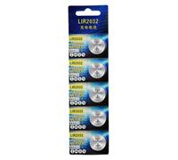 CAZSTYK Lot de 5 piles bouton rechargeables LIR2032 3,6 V compatibles avec télécommandes sans clé