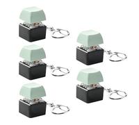 CAZSTYK Lot de 5 testeurs d'interrupteurs mécaniques portables pour soulager le stress - Porte-clés inclus