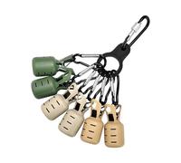 CAZSTYK Lot de 6 étuis de protection pour appâts de calamar avec mousqueton