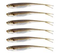 CAZSTYK Lot de 6 leurres de pêche flottants en silicone souple pour eau douce et eau salée