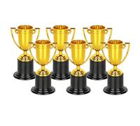 CAZSTYK Lot de 6 petits trophées légers de football - Cadeaux pour l'école de jeu, compétition dorée - Trophées de prix des champions