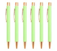 CAZSTYK Lot de 6 stylos à bille rétractables de 1,0 mm pour journal intime, écriture lisse, fournitures de papeterie pour l'écriture