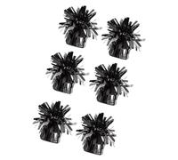 CAZSTYK Lot de 6 supports de ballons avec base en béton réfléchissant en PET pour décorations de mariages et anniversaires