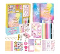 CAZSTYK Lot de carnets de scrapbooking pour filles de 5 à 12 ans comprenant un livre de scrapbooking et des fournitures d'artisanat, cadeau d'anniversaire pour filles