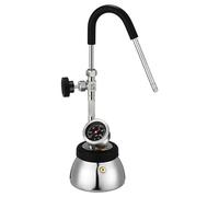 CAZSTYK Machine à mousser à lait portable avec poignée ergonomique pour un usage domestique et commercial - Pichet à mousse de café antirouille