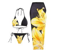 CAZSTYK Maillot de bain tankini pour femme avec jupe à imprimé floral pour une natation confiante et un séchage rapide